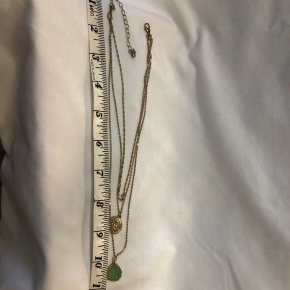 Altar'd State 3 Strand Gold Plated Pendant Necklace Jewelry Women Teen - Picture 9 of 9